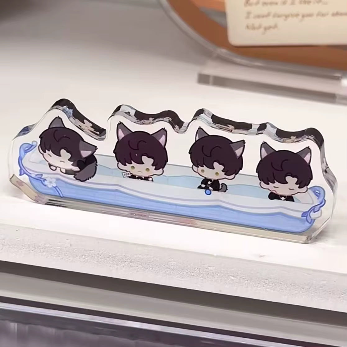 Love and Deepspace Zayne cat-themed acrylic standee, 5cm design.