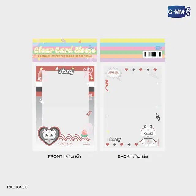 FLAREY Photocard Sleeve Set packaging official JASP.ER T Pop merchandise collectible photocard protection sleeves