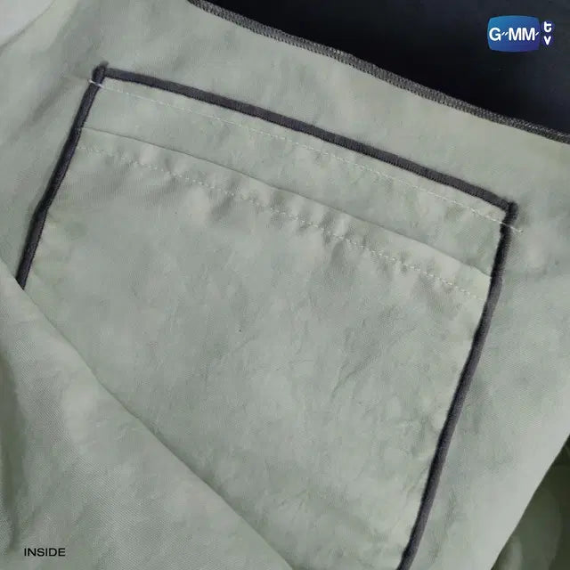 LOOK KHUNNOO shopping bag close up nylon material texture official GMMTV merchandise lightweight durable fabric detail foldable tote bag material preview