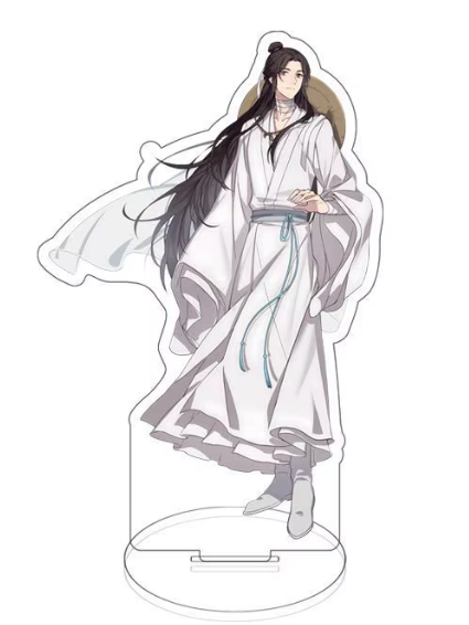 Heaven Official’s Blessing acrylic stand figure featuring Xie Lian, collectible fan merchandise for display or collection.