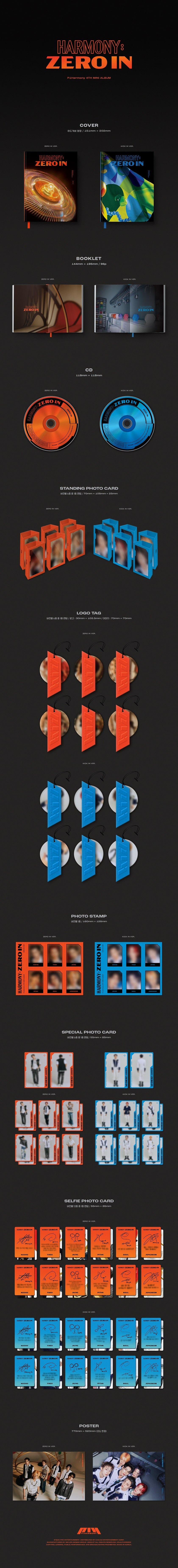P1Harmony Harmony Zero In contents including photobook CD photocards logo tag and photo stamp