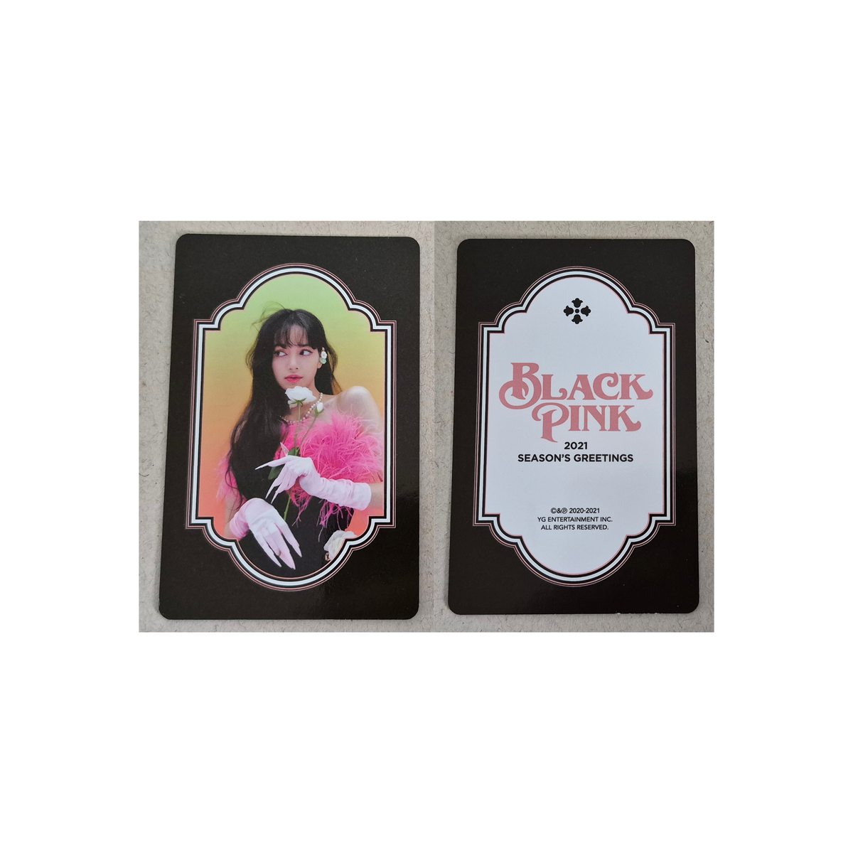 Official BLACKPINK 2021 Season's Greetings photocard (Lisa)