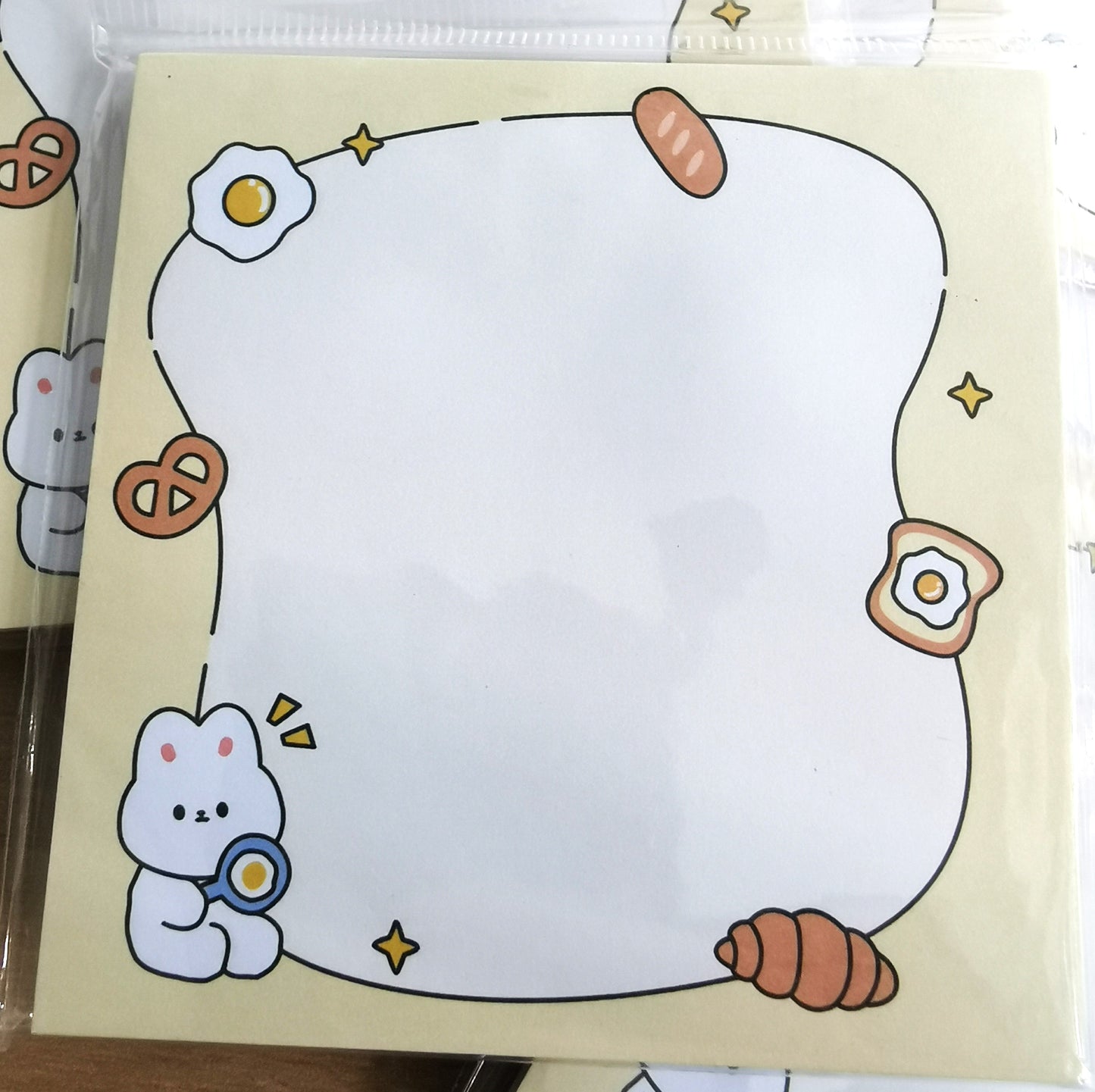 Cute Sticky Notes 3x3 memo pad with strong self-adhesive, colourful and fun stationery for office, school, home, or gifting.