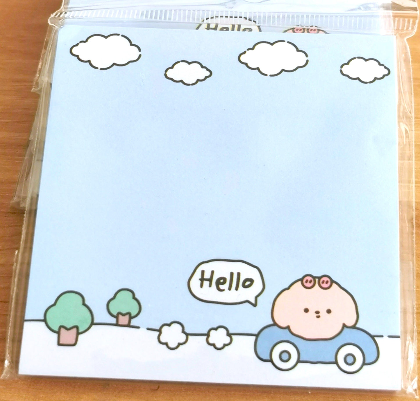 Cute Sticky Notes 3x3 memo pad with strong self-adhesive, colourful and fun stationery for office, school, home, or gifting.
