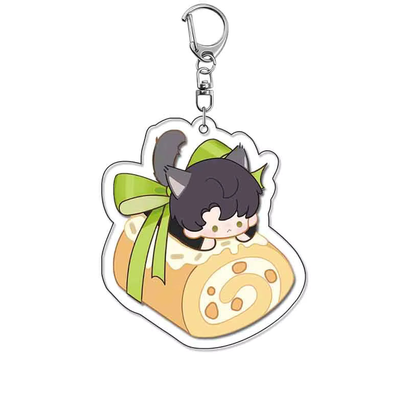 Love and Deepspace Cute Acrylic Keyrings – Xavier, Zayne, Rafayel, Sylus