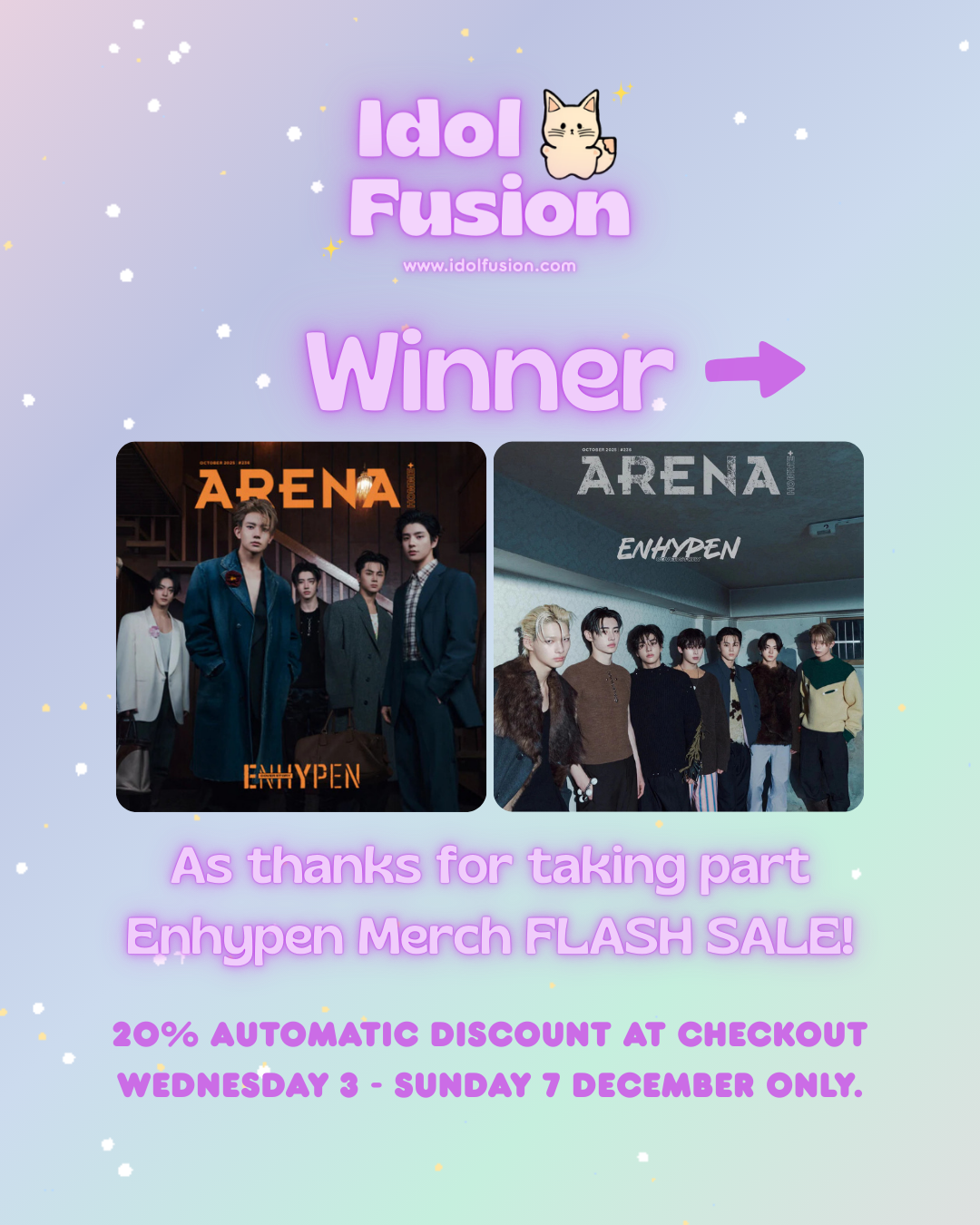 ✨ Enhypen Giveaway Winner Announced + Merch Flash Sale! ✨