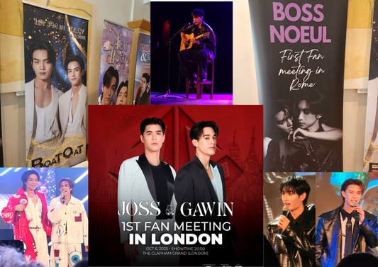 Collage of various BL meet photos and promotional banners for events in 2025.