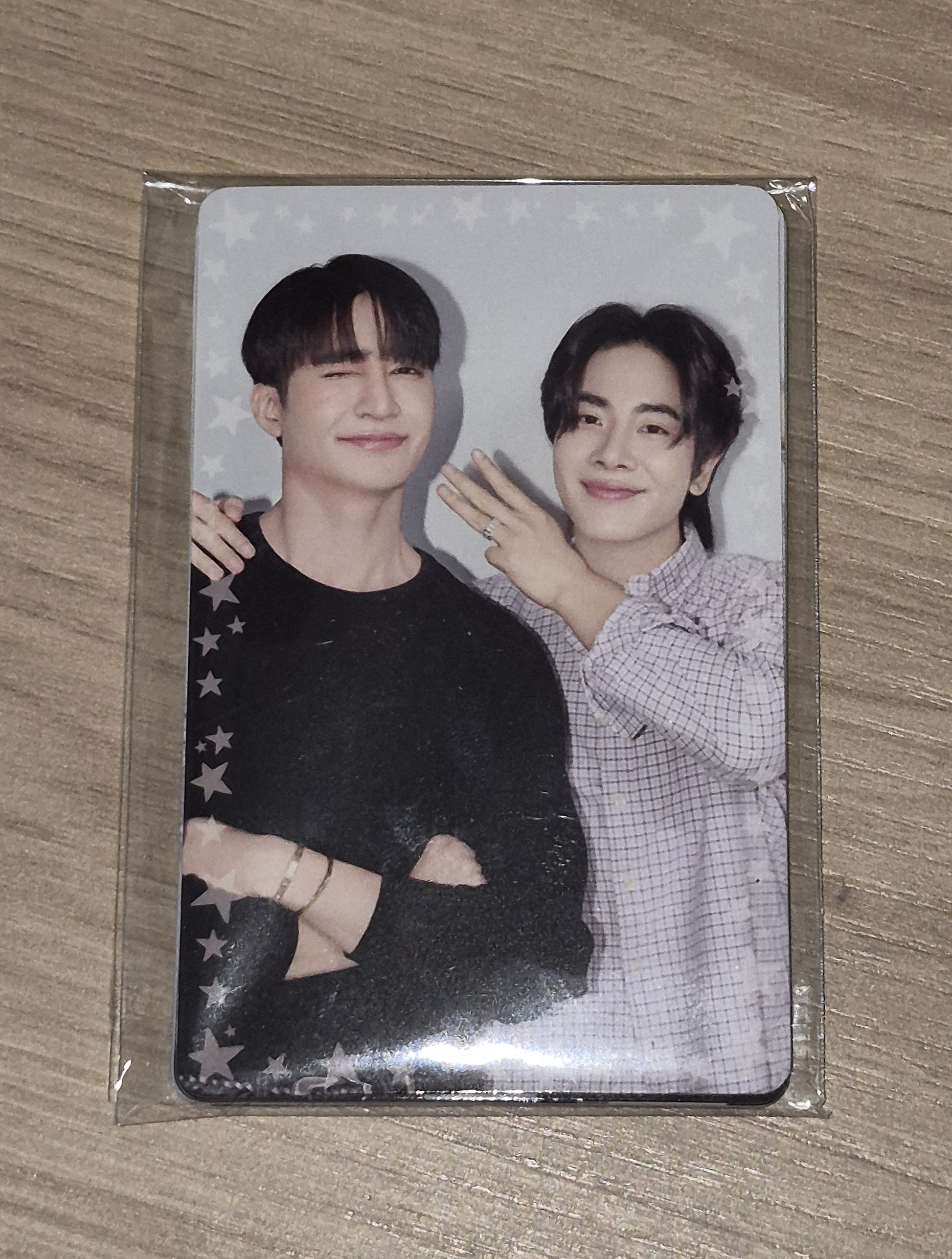 EarthMix mystery box special photocard set official GMMTV merchandise collectible photocards EarthMix exclusive design preview GMMTV Mystery Box 2025 - front of cards shown.