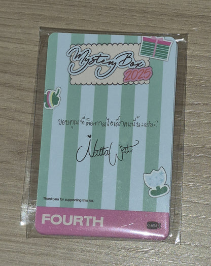 GeminiForth mystery box special photocard set official GMMTV merchandise collectible photocards GeminiForth exclusive design preview GMMTV Mystery Box 2025 - back of cards shown.