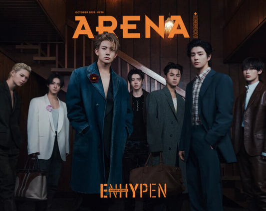 ENHYPEN OCTOBER 2025 ARENA Homme Magazine – Version A group cover.