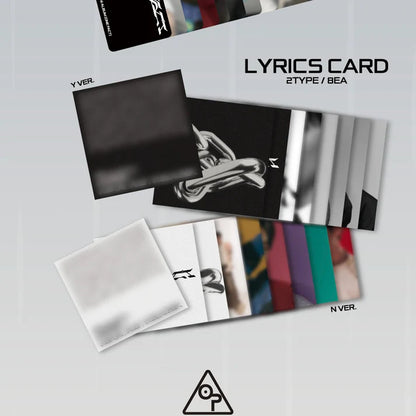 Contents of ONE PACT 4th Mini Album [ONE FACT], including random photobook, CD, CD cover, poster, 2 random photocards (out of 20), sticker, and 1 random lyrics card (out of 8), official K-pop merchandise.