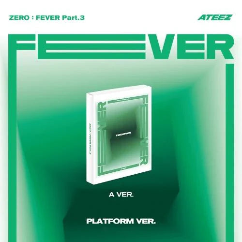 ATEEZ ZERO : FEVER Part.3 Platform Version, A Version front cover, official K-pop album including random mini card, photocards, and image cards.