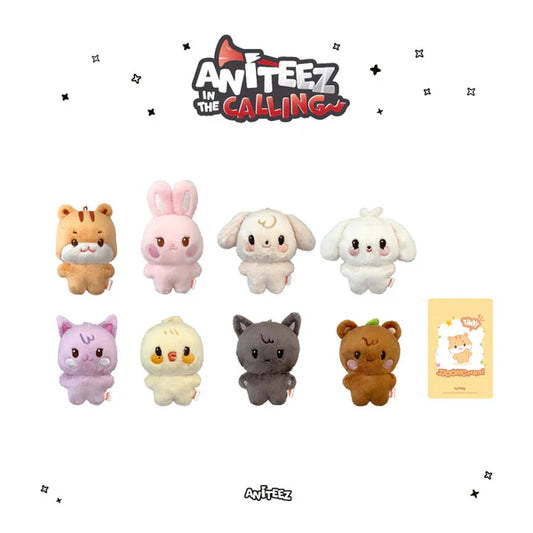 ATEEZ ANITEEZ in the Calling – all 8 Tiny ANITEEZ plush doll options.