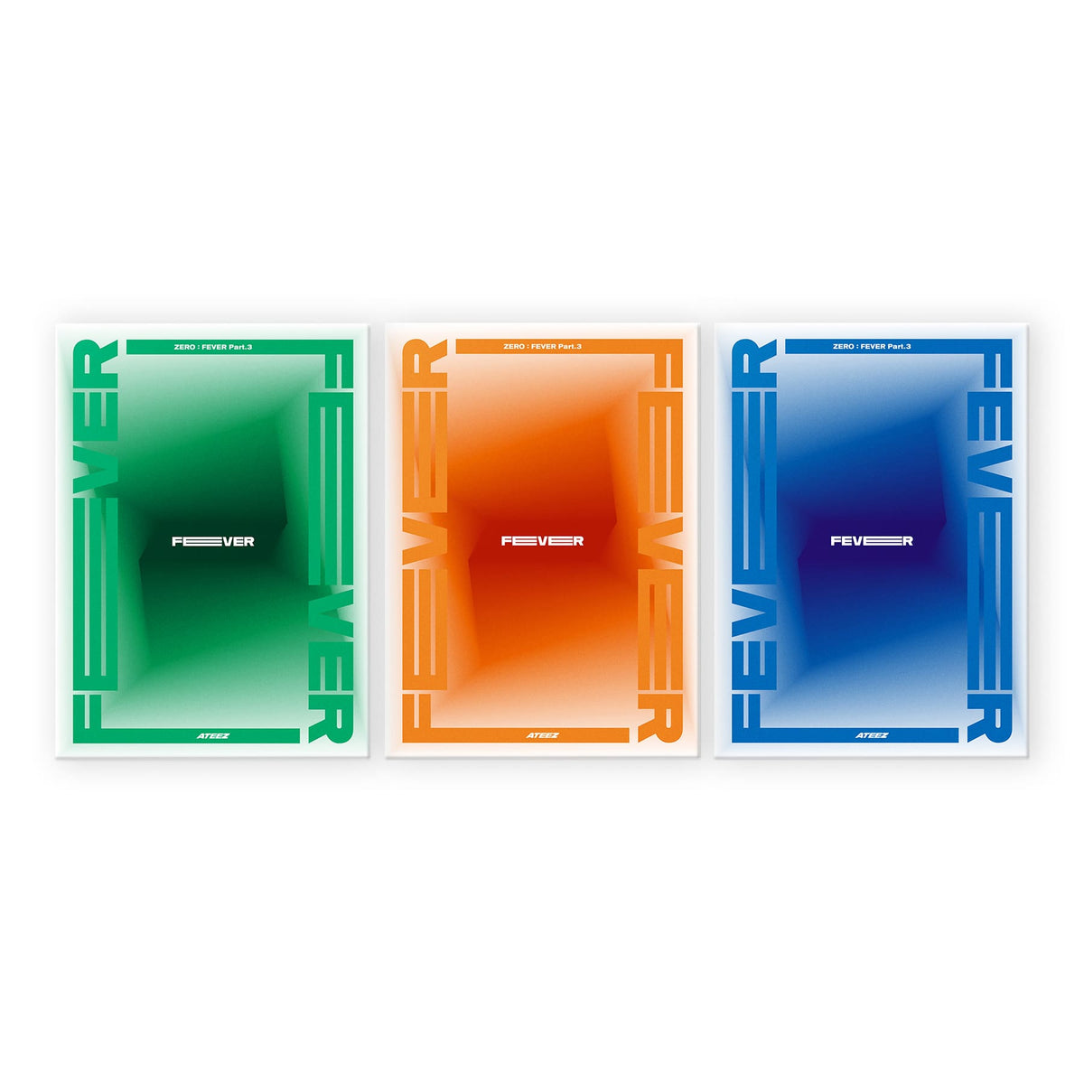 ATEEZ ZERO FEVER Part 3 album A Ver Diary Ver and Z Ver front cover preview official Kpop album collection
