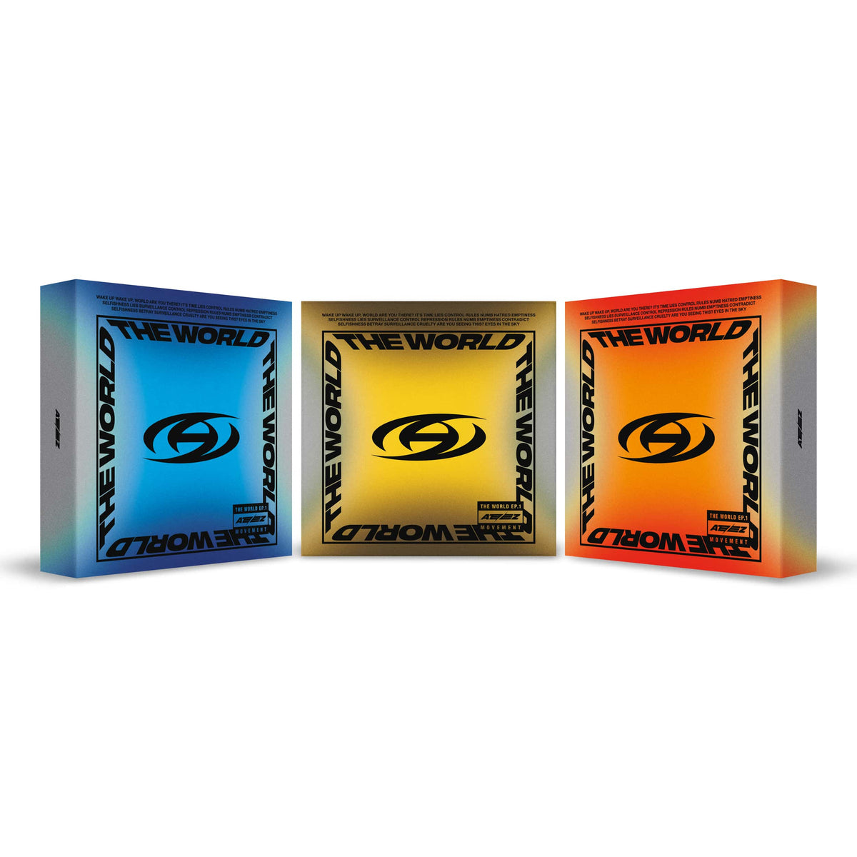ATEEZ THE WORLD EP 1 MOVEMENT album A Ver Diary Ver and Z Ver front cover preview official Kpop album collection