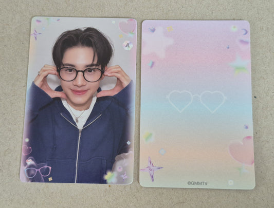 Almond BOYS ALL EYES HERE collectible photocard front and back official GMMTV AlmondProgress merchandise.