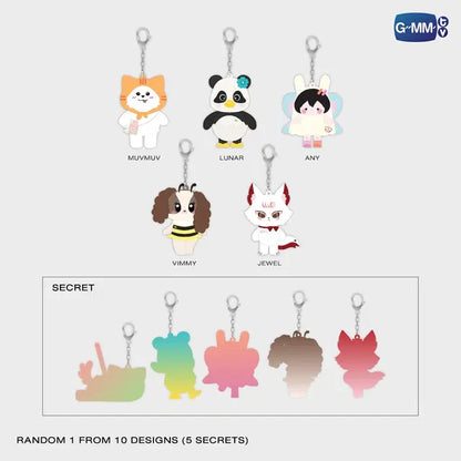MIDNIGHT BLOOM Random Doll Keychain Box – Idol Fusion MIDNIGHT BLOOM Random Doll Keychain Box – Idol Fusion