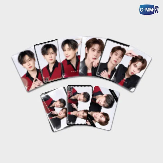 BounPrem HOTSHOT Series Exclusive Photocard Set preview featuring 9 collectible metallic finish PVC photocards official GMMTV merchandise