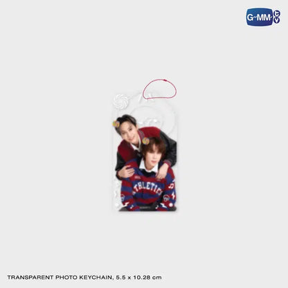 BounPrem transparent photo keychain FEEL FAN FUN PARTY CONCERT official GMMTV collectible accessory