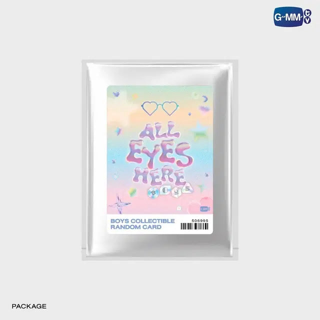 BOYS ALL EYES HERE collectible random card packaging official GMMTV merchandise blind pack photocard collection