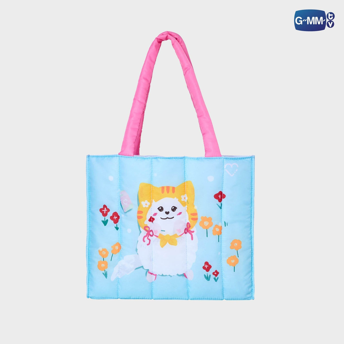GMMTV POP UP STORE IN OSAKA 2024 Fluffy Bag front design preview featuring baby character artwork inspired by a GMMTV artist pairing