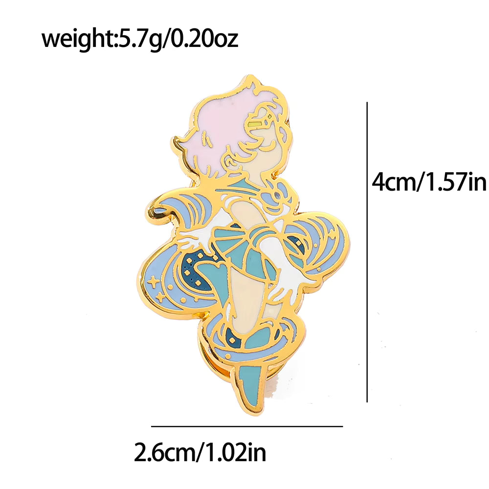 Sailor Uranus–inspired enamel pin.