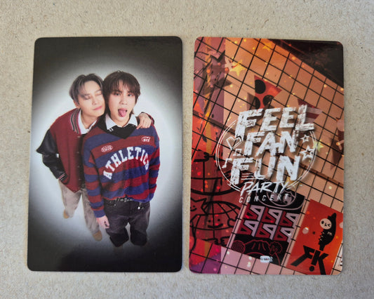 Boun and Prem FEEL FAN FUN PARTY CONCERT BounPrem 2 collectible photocard front and back official GMMTV merchandise