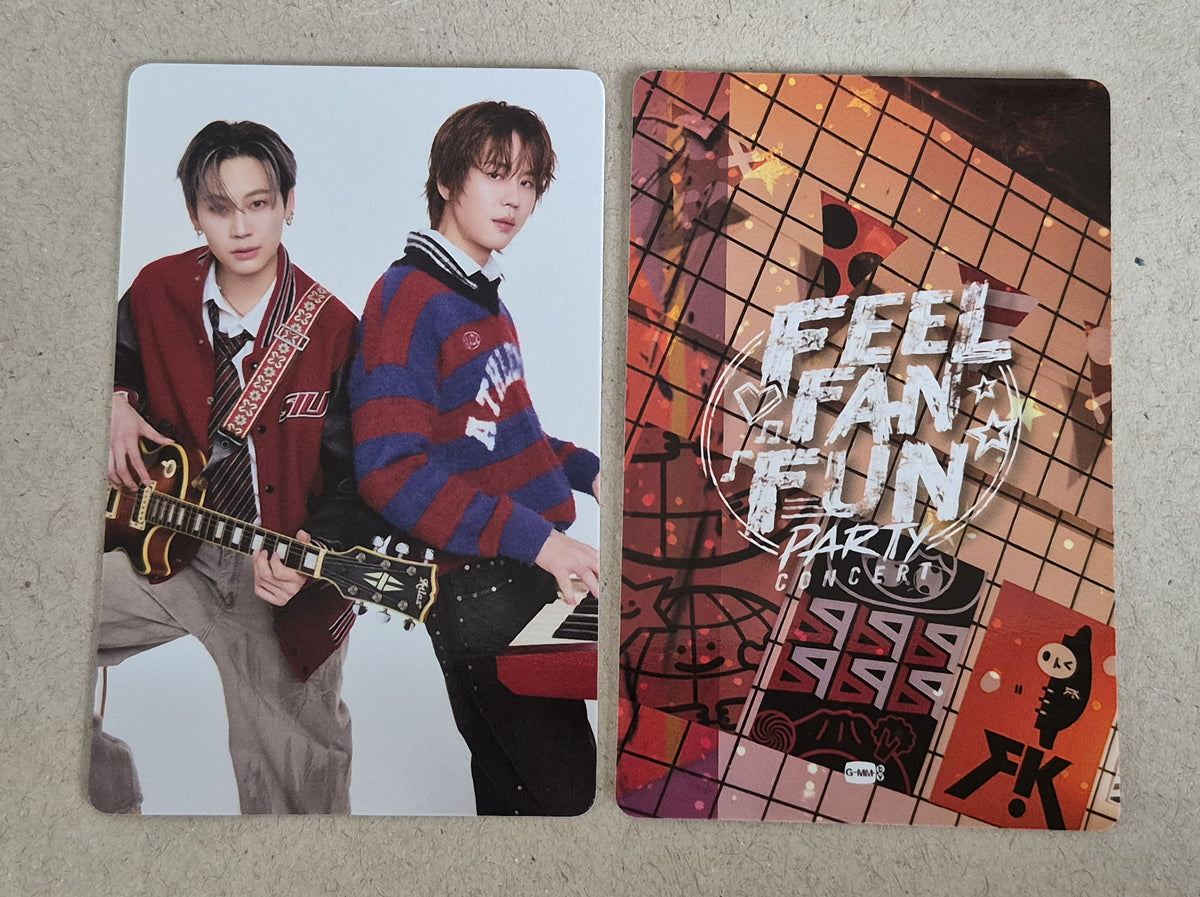 Boun and Prem FEEL FAN FUN PARTY CONCERT BounPrem 3 collectible photocard front and back official GMMTV merchandise