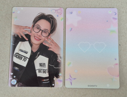Boun BOYS ALL EYES HERE collectible photocard front and back official GMMTV BounPrem merchandise.