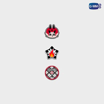 Domiia button cover set official GMMTV merchandise decorative acrylic shirt button accessories collectible character set
