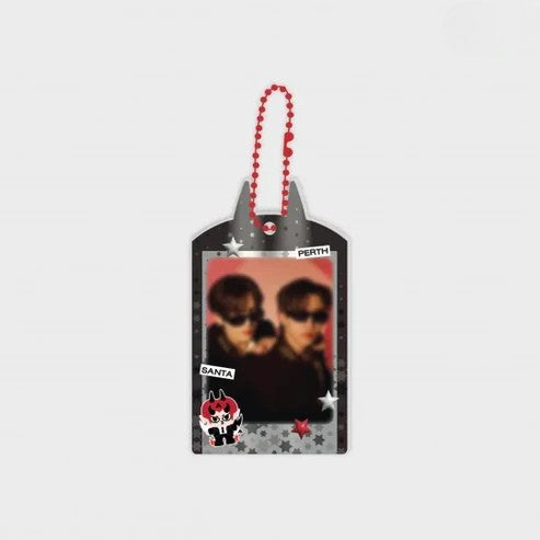 Front view of the DOMIIA DIY Acrylic Card Holder, exclusive for the Perth–Santa Time Stopper Fancon.