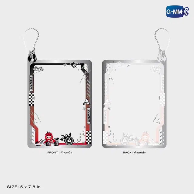 Domiia postcard holder front and back view with size details official GMMTV collectible accessory