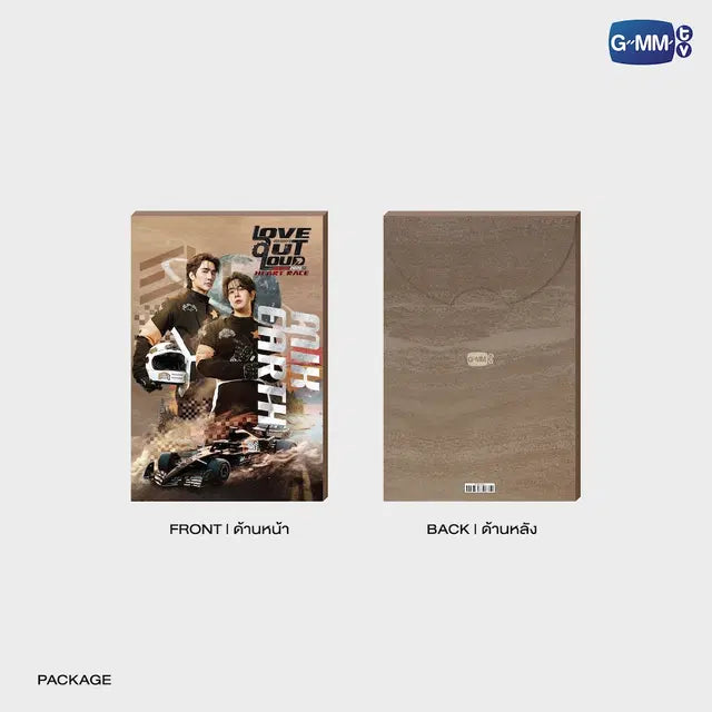 EarthMix Mini Photo Set packaging front and back LOVE OUT LOUD FAN FEST 2026 Heart Race official GMMTV merchandise
