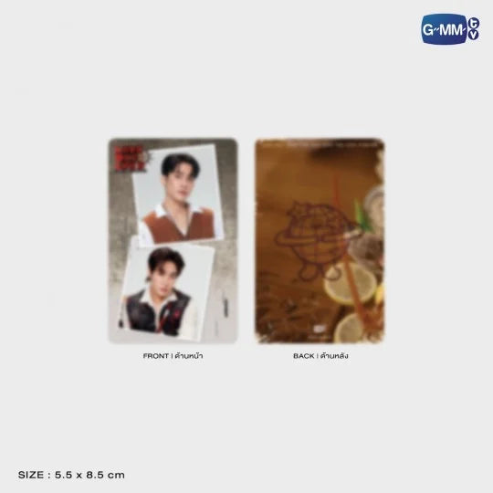 EarthMix official photocard 5.5 x 8.5 cm bonus with EM insulated tumbler GMMTV merch