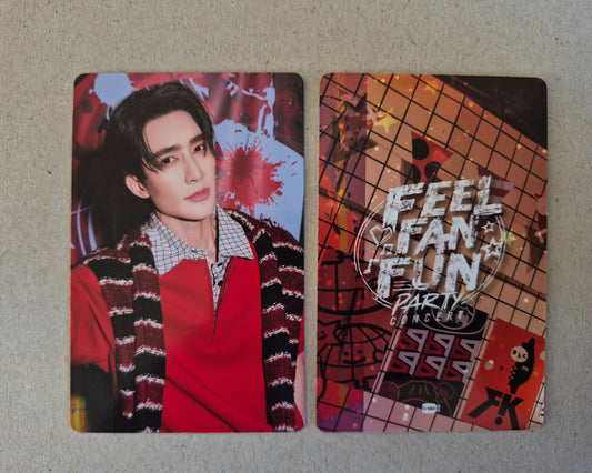 Earth FEEL FAN FUN PARTY CONCERT collectible photocard front and back official GMMTV EarthMix merchandise