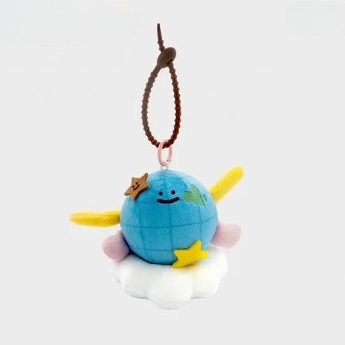 Breezy Balloon Doll keychain from Love Out Loud Fan Fest 2025: Lovemosphere. Mr. Saturnworld balloon doll keychain design.