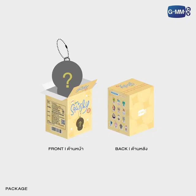 FANDOM CHARACTER BABY SQUISHY Random Keychain Box B front and back packaging preview official GMMTV blind box collectible merchandise