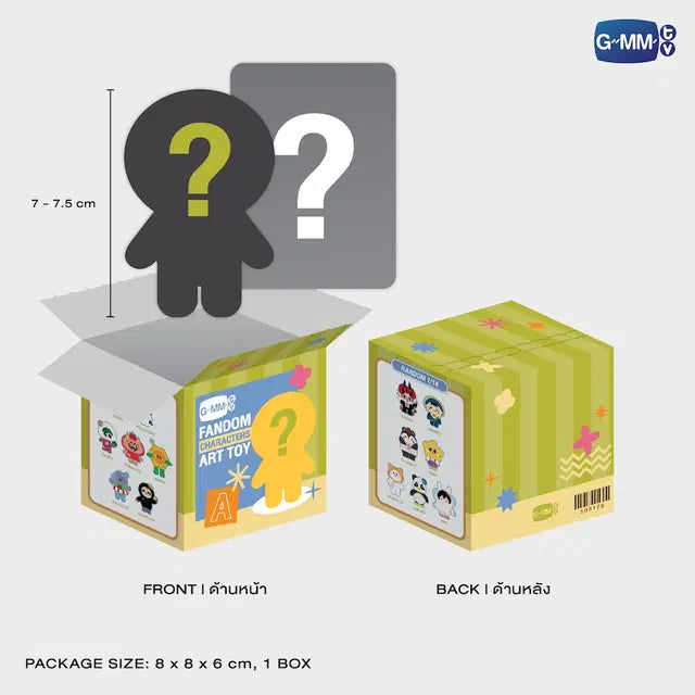 GMMTV Fandom Character random art toy box A possible contents with size details