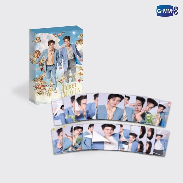 GeminiFourth Ticket to Heaven Fan Party collectible card set official GMMTV merchandise featuring Gemini Norawit and Fourth Nattawat photocard collection
