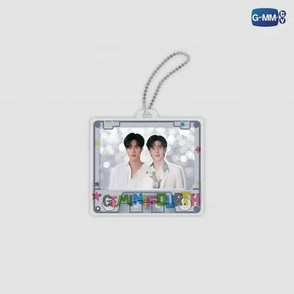 GEMINIFOURTH layer acrylic keychain official GMMTV merchandise 3 layer detachable acrylic charm keychain Gemini Fourth collectible design preview