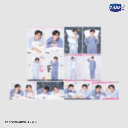 GEMINIFOURTH Have A Good Dream postcard set contents preview official GMMTV merchandise 12 postcards including signed autograph cards collectible set