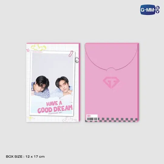 GEMINIFOURTH Have A Good Dream postcard set official GMMTV merchandise packaging front and back collectible fan merchandise sealed set preview