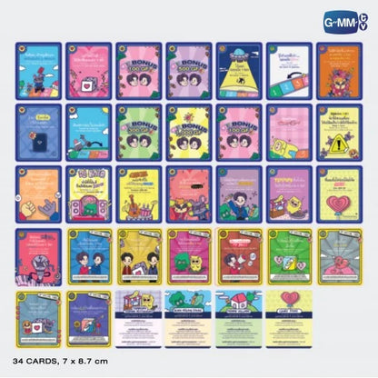 Official GF GAME OF FORTUNE Chance cards and property cards preview, 30 Chance cards and 4 property cards included, part of Gemini Fourth My Turn Concert merchandise.