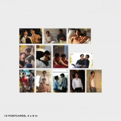 Set of 12 My Golden Blood postcards included in the memorial boxset.