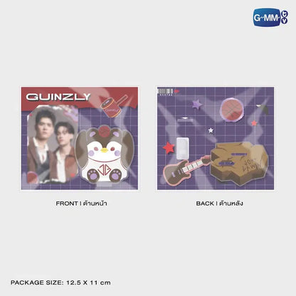 GUINZLY acrylic clip stand packaging front and back official GMMTV merchandise with JossGawin photocard included
