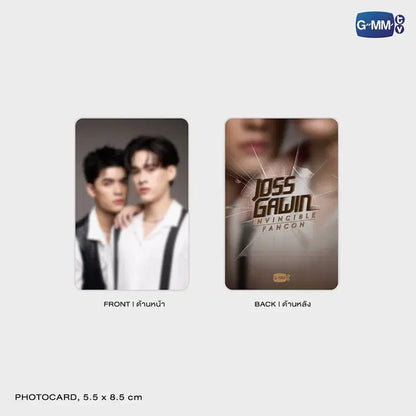 JossGawin exclusive photocard front and back preview included with GUINZLY DIY acrylic card holder official GMMTV merchandise