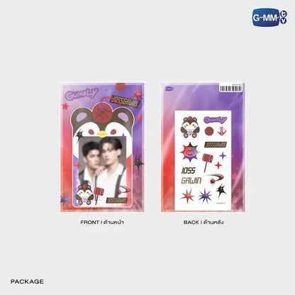 GUINZLY DIY acrylic card holder packaging front and back official GMMTV merchandise with JossGawin photocard included