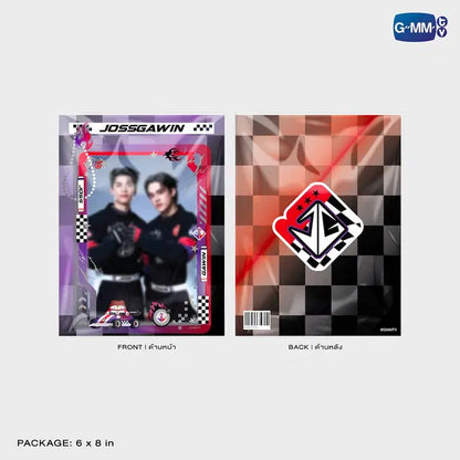 Guinzly postcard holder packaging front and back official GMMTV merchandise