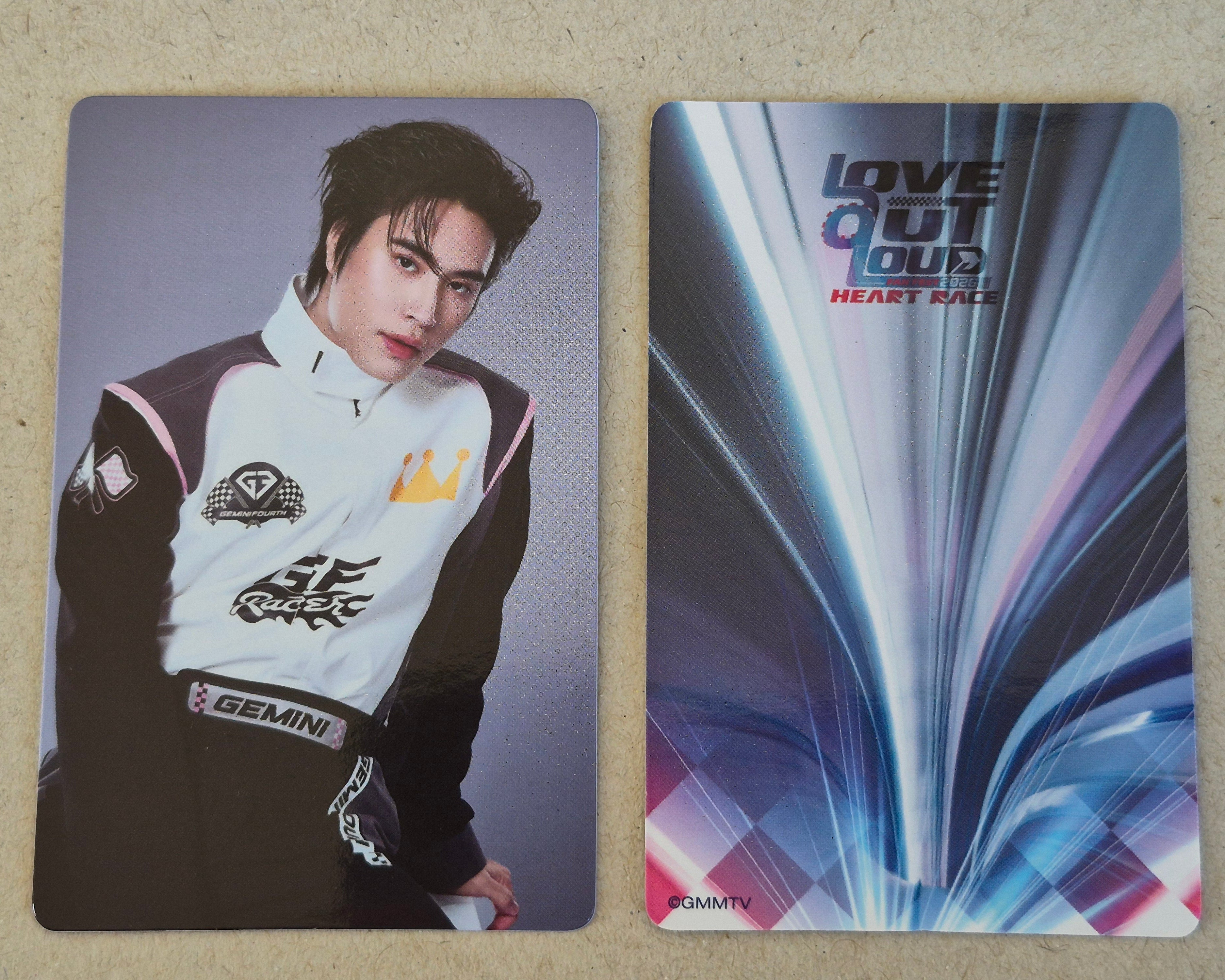 GMMTV GeminiFourth トレカ Gemini LOVE OUT LOUD 2026 HEART RACE Photocard – Idol Fusion