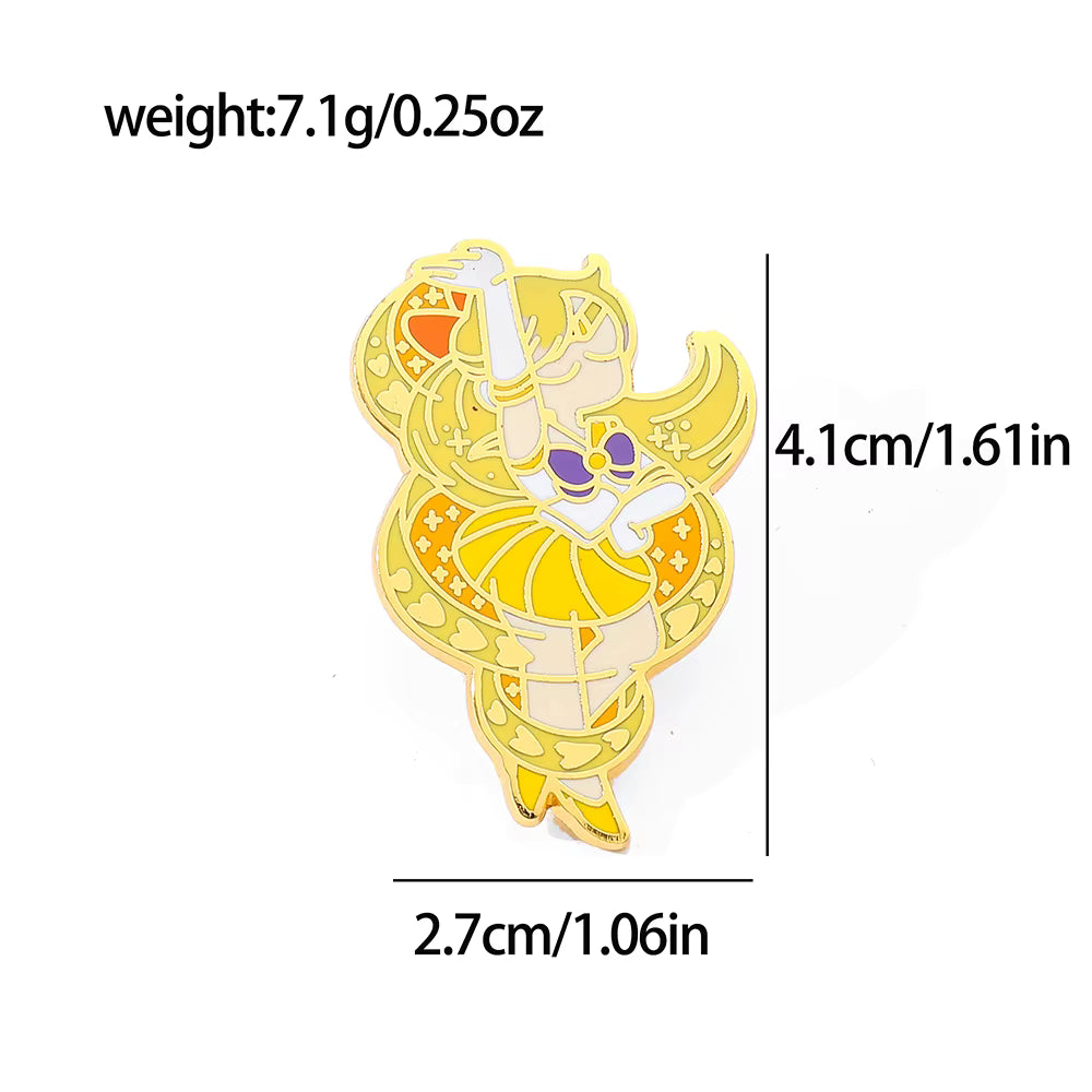 Sailor Venus–inspired enamel pin.